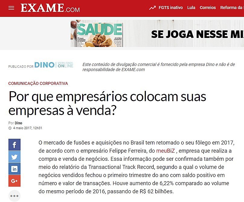 Por que empresrios colocam suas empresas  venda?